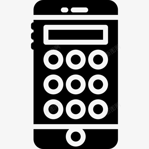 智能手机启动5填充图标svg_新图网 https://ixintu.com 启动5 填充 智能手机
