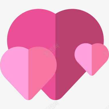 爱情约会应用程序2平面图标图标