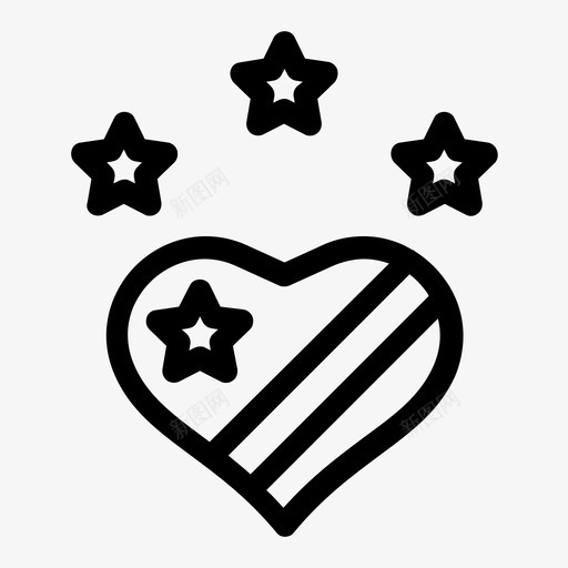 心爱明星图标svg_新图网 https://ixintu.com 心 明星 爱 独立