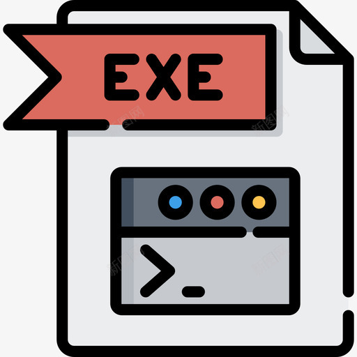 Exe文件文件夹5线性颜色图标svg_新图网 https://ixintu.com Exe 文件文件夹5 线性颜色