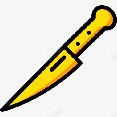 刀美食黄色图标图标
