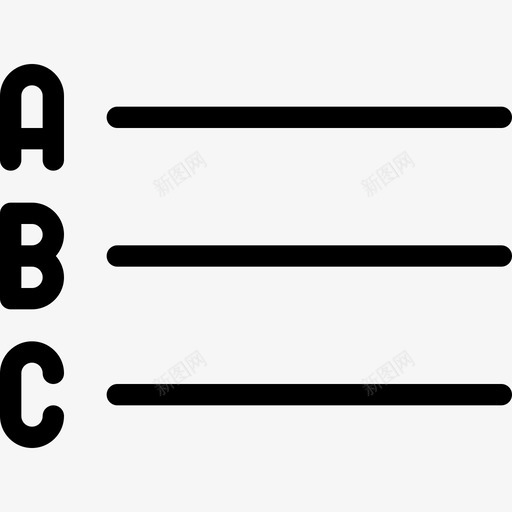 列表对齐段落直线图标svg_新图网 https://ixintu.com 列表 对齐段落 直线