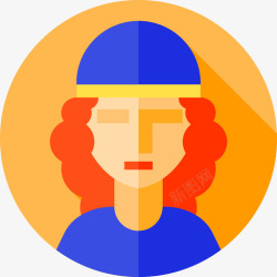 茨冈吉普赛人吉普赛人深奥的扁平的图标高清图片