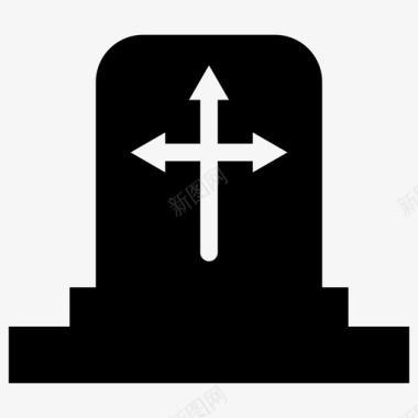 墓碑死人万圣节图标图标
