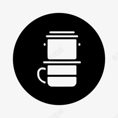 越南滴灌咖啡咖啡酿造图标图标