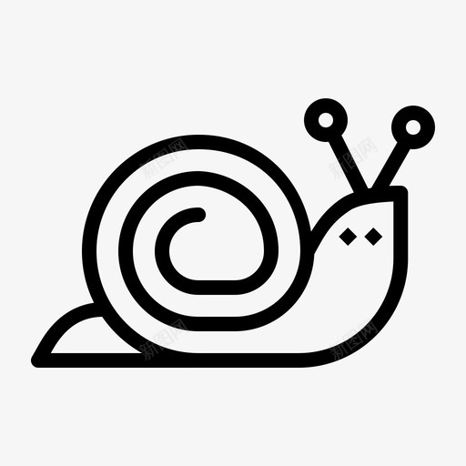 蜗牛昆虫软体动物图标svg_新图网 https://ixintu.com 季节 昆虫 缓慢 蜗牛 贝壳 软体动物 迟缓