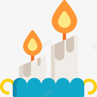 蜡烛派对朱丽娜3扁平图标图标