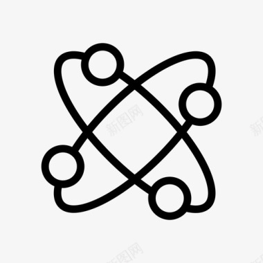 原子键分子图标图标