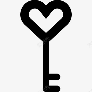 钥匙爱与浪漫5充满图标图标