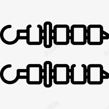 串野餐8直线型图标图标