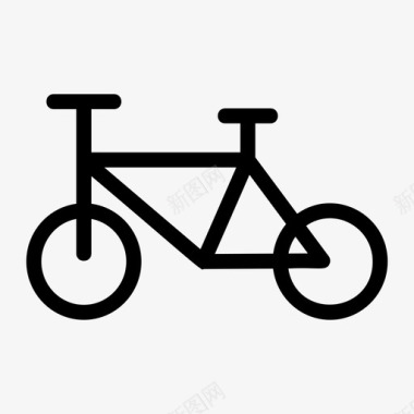 自行车锻炼骑图标图标