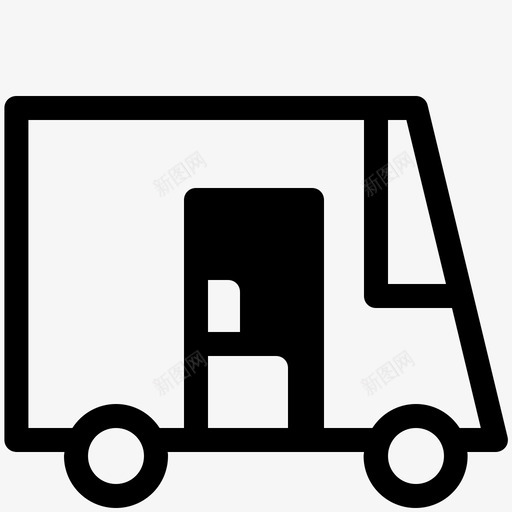 快递汽车包装图标svg_新图网 https://ixintu.com 包装 包裹 快递 汽车 送货物流 面包车