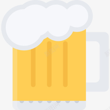 品脱啤酒13号派对平淡图标图标