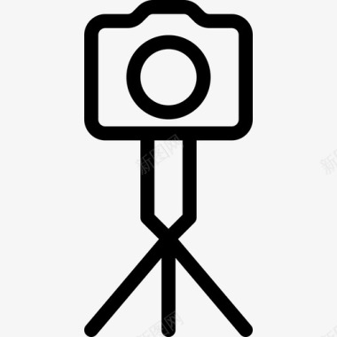 相机支架摄影图像线性图标图标