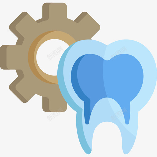 牙齿牙科护理9扁平图标svg_新图网 https://ixintu.com 扁平 牙科护理9 牙齿