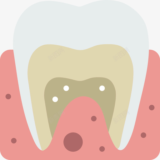 牙齿医疗声明扁平图标svg_新图网 https://ixintu.com 医疗声明 扁平 牙齿