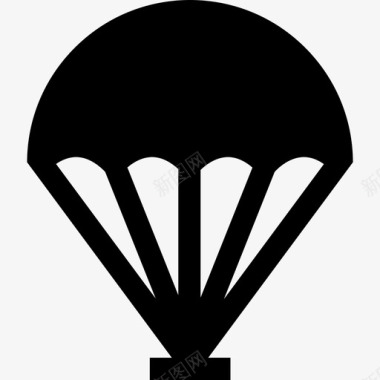 降落伞军用3装满图标图标