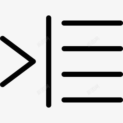全部缩进对齐段落线性图标svg_新图网 https://ixintu.com 全部缩进 对齐段落 线性