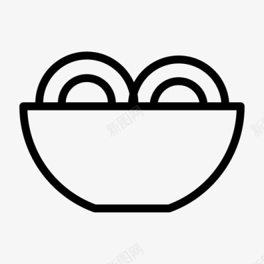 食物碗烹饪图标图标
