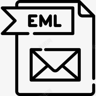 Eml文件文件夹3线性图标图标