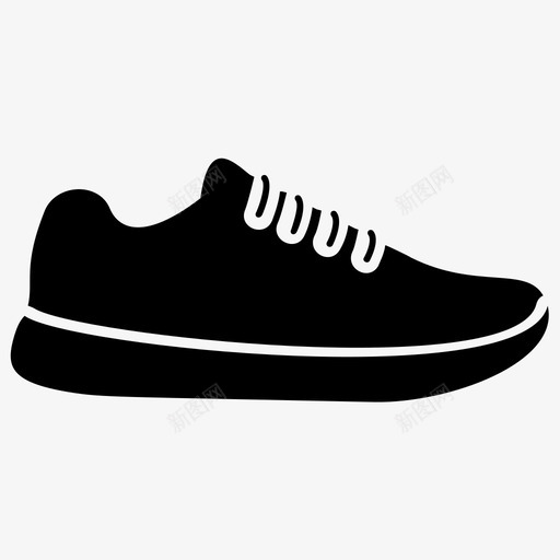 运动鞋鞋慢跑鞋图标svg_新图网 https://ixintu.com 慢跑鞋 篮球符号图标 跑鞋 运动鞋 鞋