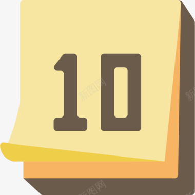 日历信纸10扁平图标图标