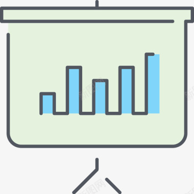 演示文稿商务23彩色图标图标