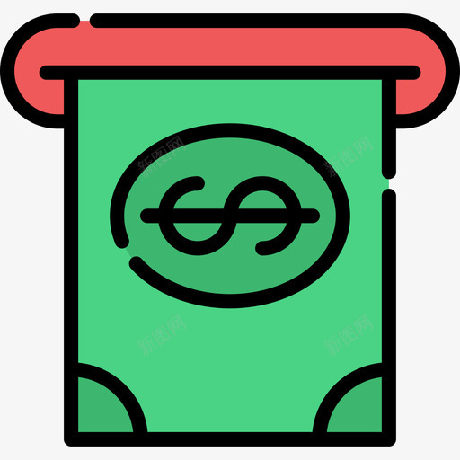 Atm购物中心线颜色图标svg_新图网 https://ixintu.com Atm 线颜色 购物中心