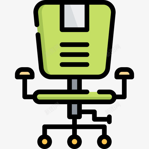 办公桌椅31号办公室线性颜色图标svg_新图网 https://ixintu.com 31号办公室 办公桌椅 线性颜色