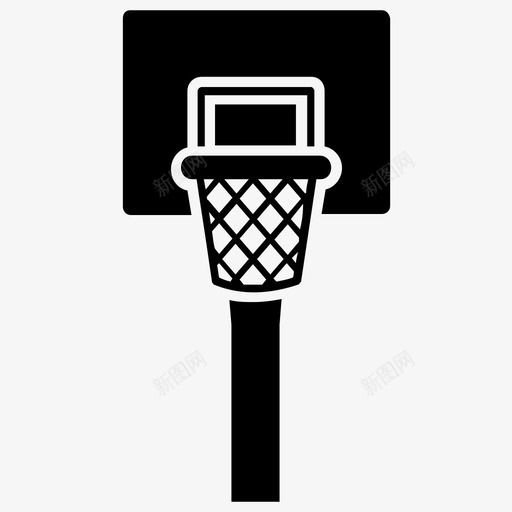 篮球圈篮板篮球球门图标svg_新图网 https://ixintu.com 篮板 篮球圈 篮球字形图标 篮球架 篮球球门 篮球网