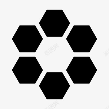 六角计数六边形图标图标