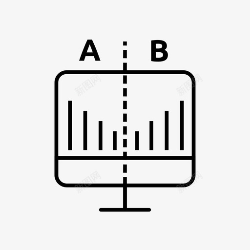 ab测试应用程序测试bigdata图标svg_新图网 https://ixintu.com ab测试 bigdata bigdata新大纲笔划 可用性 应用程序测试 数据分析 比较