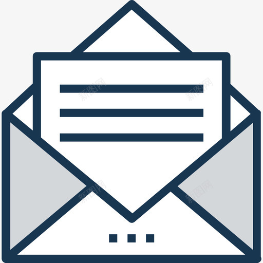 电子邮件商务和办公室11线性颜色图标svg_新图网 https://ixintu.com 商务和办公室11 电子邮件 线性颜色