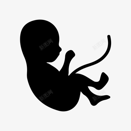 胚胎婴儿怀孕图标svg_新图网 https://ixintu.com 婴儿 怀孕 胚胎