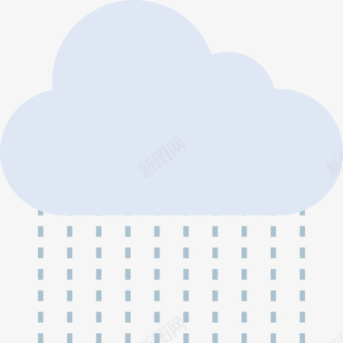雨天气64平坦图标图标