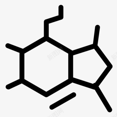 化学键线合成图标图标