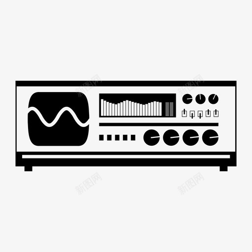 示波器音频信号电子图标svg_新图网 https://ixintu.com 技术 电子 示波器 音乐 音响系统 音频信号