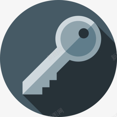 门钥匙android应用程序8扁平图标图标