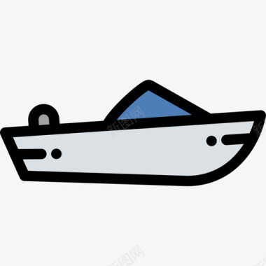 雅奇航海水手线性颜色图标图标