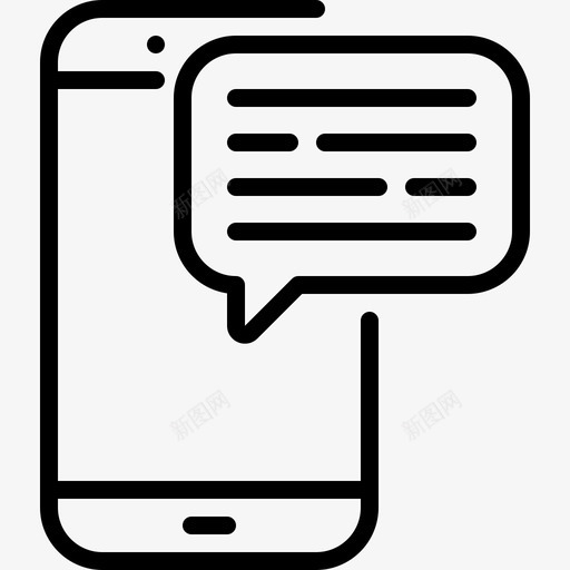 电话通讯直线信息图标svg_新图网 https://ixintu.com 电话 直线信息 通讯