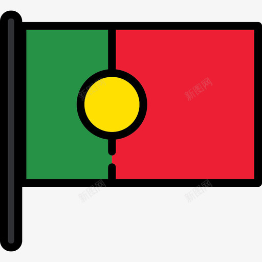 葡萄牙国旗收藏2桅杆图标svg_新图网 https://ixintu.com 国旗收藏2 桅杆 葡萄牙