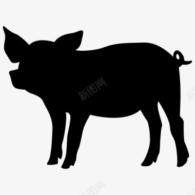 猪动物农场图标图标