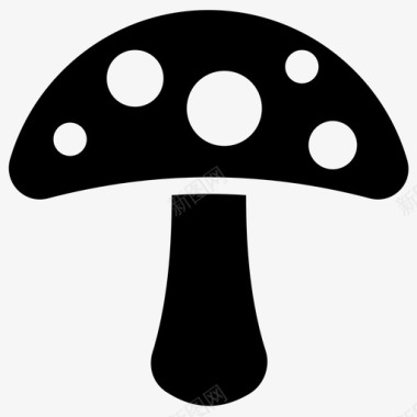 蘑菇菌类牡蛎蘑菇图标图标