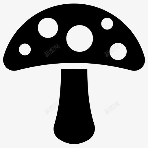 蘑菇菌类牡蛎蘑菇图标svg_新图网 https://ixintu.com 伞菌 牡蛎蘑菇 自然和野餐字形图标 菌类 蘑菇