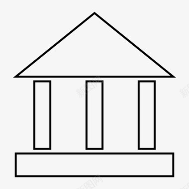 住宅建筑机构图标图标