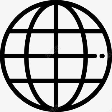全球银行3线性图标图标