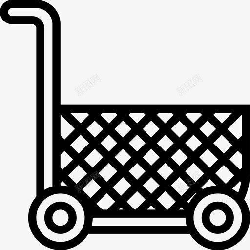 购物车超市17直线型图标svg_新图网 https://ixintu.com 直线型 购物车 超市17