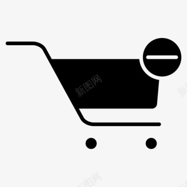 购物车购买产品电子商务图标图标