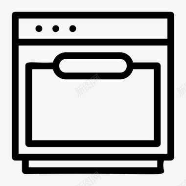 烤箱电器燃烧器图标图标