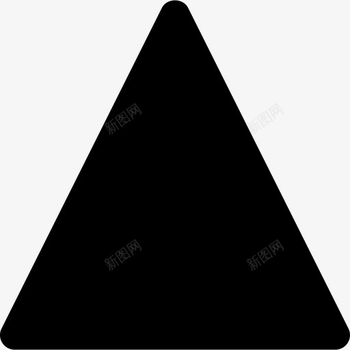 三角形21实心图标svg_新图网 https://ixintu.com 三角形 实心 设计21